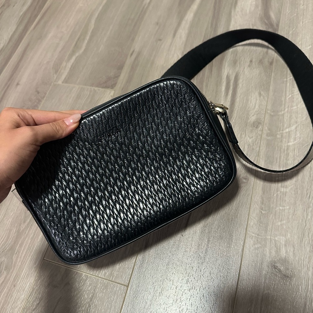 Furla Dark Navy Leather Bag